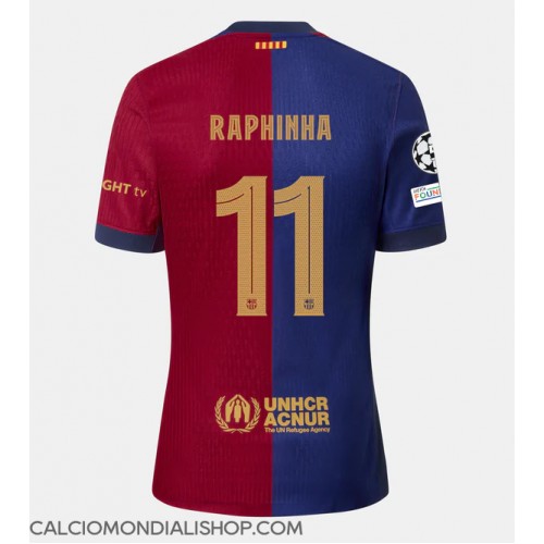 Maglie da calcio Barcelona Raphinha Belloli #11 Prima Maglia 2024-25 Manica Corta